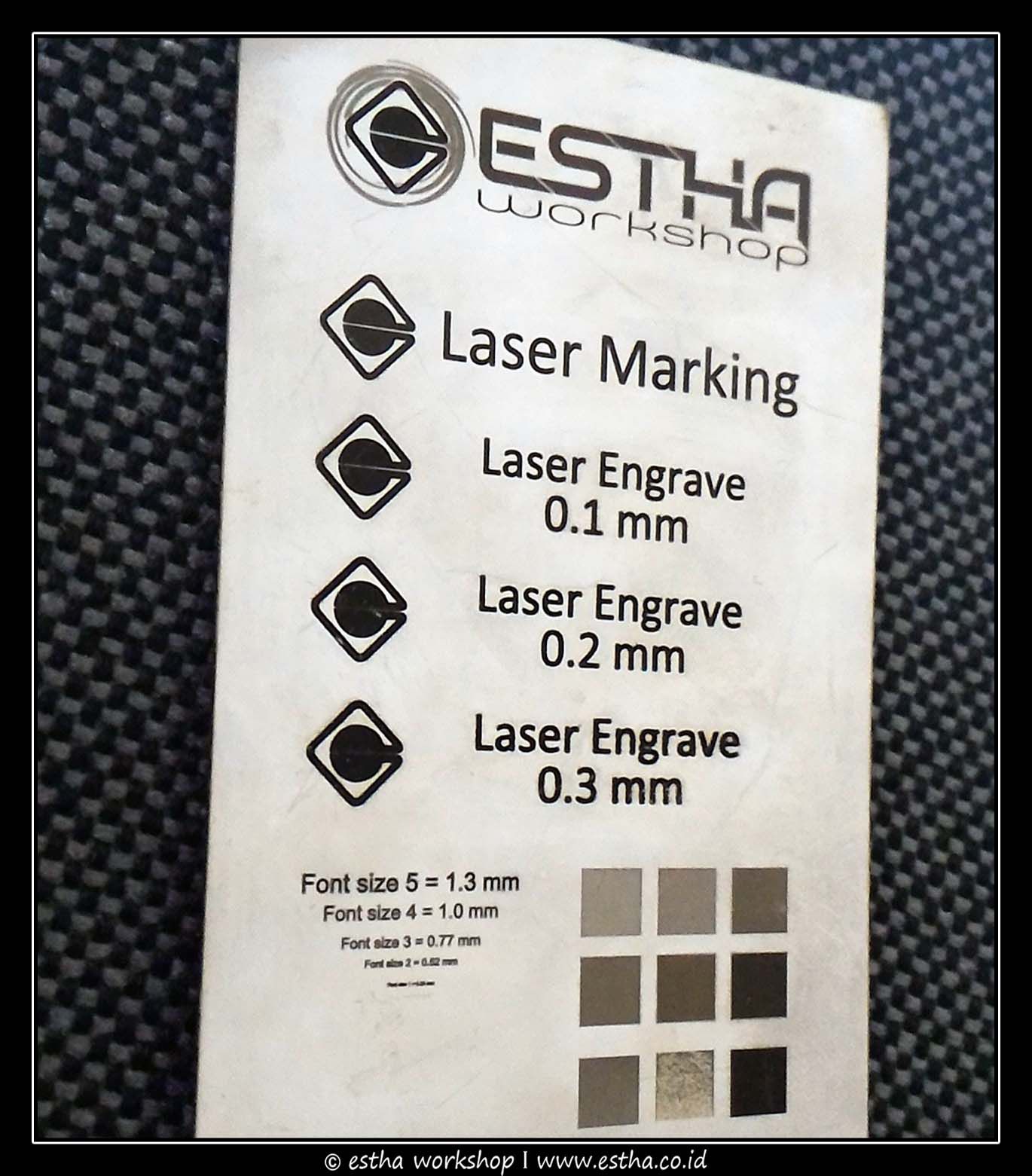 Hasil Engraving Stainless Steel Hasil Engraving Stainless Steel